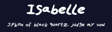 Isabelle by Isabelle Veltman — Script Handwritten Font — thumbnail 2