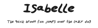 Isabelle by Isabelle Veltman — Script Handwritten Font — thumbnail 1