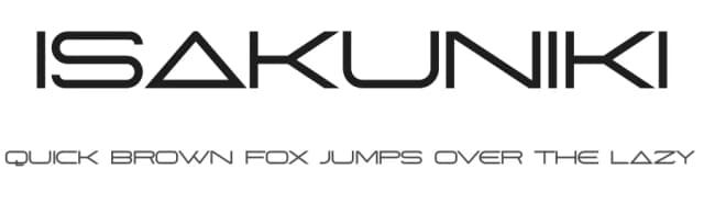 Isakuniki by Miracledsign — Sans Serif Font