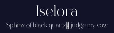Iselora by VPcreativeshop — Serif Font — thumbnail 2