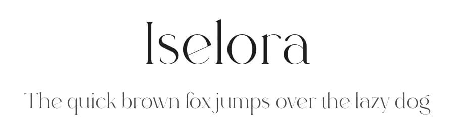 Iselora by VPcreativeshop — Serif Font