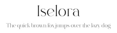 Iselora by VPcreativeshop — Serif Font — thumbnail 1