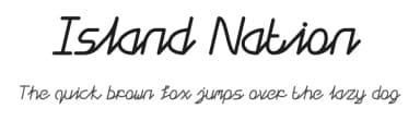 Island Nation by Yahhya Anas — Script Handwritten Font — thumbnail 1
