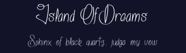 Island Of Dreams by dcoxy - Greg Medina — Script Handwritten Font — thumbnail 2