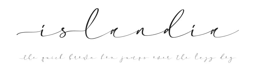 Islandia by Motokiwo — Script Handwritten Font