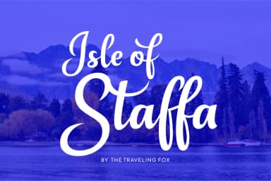 Isle of Staffa Font by The Traveling Fox — Script Handwritten Font — thumbnail 2
