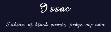 Issac by Dave Kellam — Script Handwritten Font — thumbnail 2