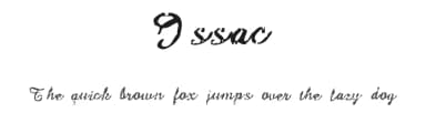 Issac by Dave Kellam — Script Handwritten Font — thumbnail 1