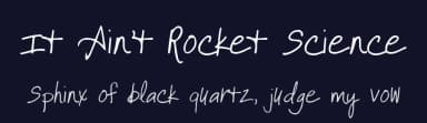 It Ain't Rocket Science by Kimberly Geswein — Script Handwritten Font — thumbnail 2