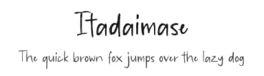Itadaimase by Allouse Studio — Script Handwritten Font — thumbnail 1