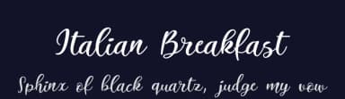 Italian Breakfast by RB Fonts — Script Handwritten Font — thumbnail 2