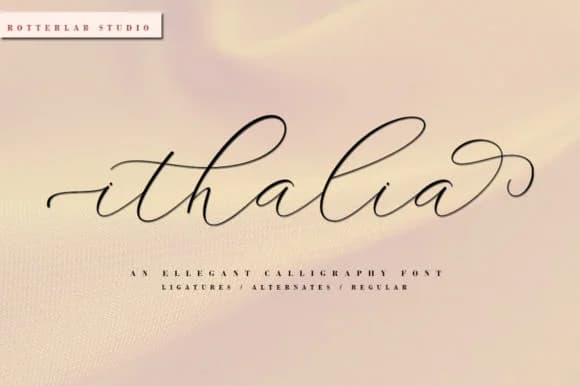Ithalia Script Font by rotterlabstudio — Script Handwritten Font — preview 1