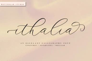 Ithalia Script Font by rotterlabstudio — Script Handwritten Font — thumbnail 1
