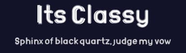 Its Classy by Indra Gunawan — Sans Serif Font — thumbnail 2