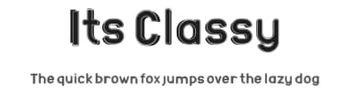 Its Classy by Indra Gunawan — Sans Serif Font — thumbnail 1