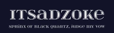 Itsadzoke by gluk — Serif Font — thumbnail 2