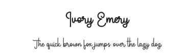 Ivory Emery by Maulana Creative — Script Handwritten Font — thumbnail 1