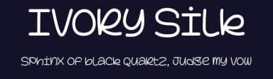 Ivory Silk by Niskala Huruf — Script Handwritten Font — thumbnail 2