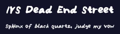 IYS Dead End Street by Issy S — Script Handwritten Font — thumbnail 2