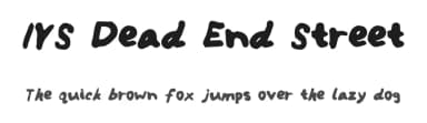 IYS Dead End Street by Issy S — Script Handwritten Font — thumbnail 1