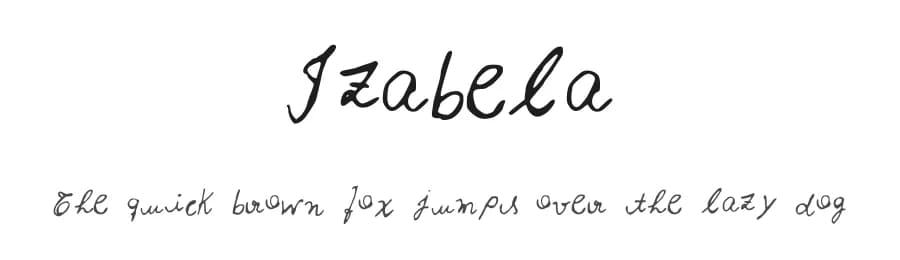 Izabela by Fabi Assis — Script Handwritten Font