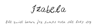 Izabela by Fabi Assis — Script Handwritten Font — thumbnail 1