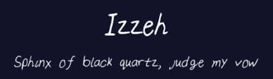 Izzeh by Izzeh White — Script Handwritten Font — thumbnail 2