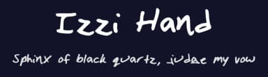 Izzi Hand by Izzi A — Script Handwritten Font — thumbnail 2