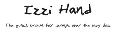 Izzi Hand by Izzi A — Script Handwritten Font — thumbnail 1