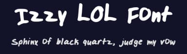 Izzy LOL Font by Izzy V — Script Handwritten Font — thumbnail 2