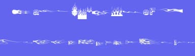 J-Flames by Jeff Bensch — Dingbats Font — thumbnail 3