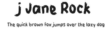 j Jane Rock by wepfont.com — Script Handwritten Font — thumbnail 1