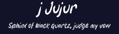 j Jujur by wepfont.com — Script Handwritten Font — thumbnail 2