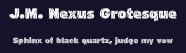 J.M. Nexus Grotesque by deFharo — Sans Serif Font — thumbnail 2