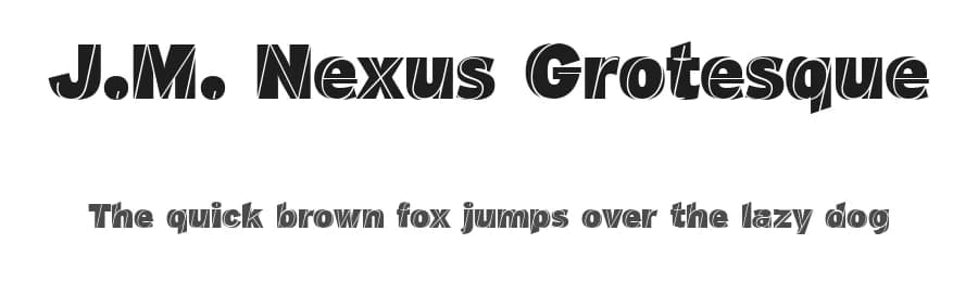 J.M. Nexus Grotesque by deFharo — Sans Serif Font