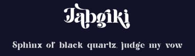 Jabgiki by Vultype — Serif Font — thumbnail 2