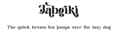 Jabgiki by Vultype — Serif Font — thumbnail 1