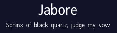 Jabore by Lerima — Sans Serif Font — thumbnail 2