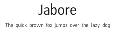 Jabore by Lerima — Sans Serif Font — thumbnail 1
