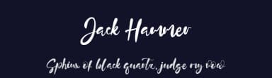 Jack Hammer by Kong Font — Script Handwritten Font — thumbnail 2