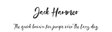 Jack Hammer by Kong Font — Script Handwritten Font — thumbnail 1