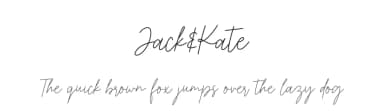 Jack&Kate by Jimtype Studio — Script Handwritten Font — thumbnail 1