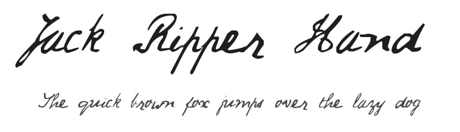 Jack Ripper Hand by typO969 — Script Handwritten Font