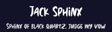 Jack Sphinx by Wildan Type — Script Handwritten Font — thumbnail 2
