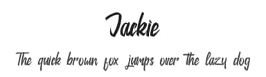 Jackie by Graphix Line Studio — Script Handwritten Font — thumbnail 1