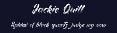 Jackie Quill by Typhoon Type - Suthi Srisopha — Script Handwritten Font — thumbnail 2