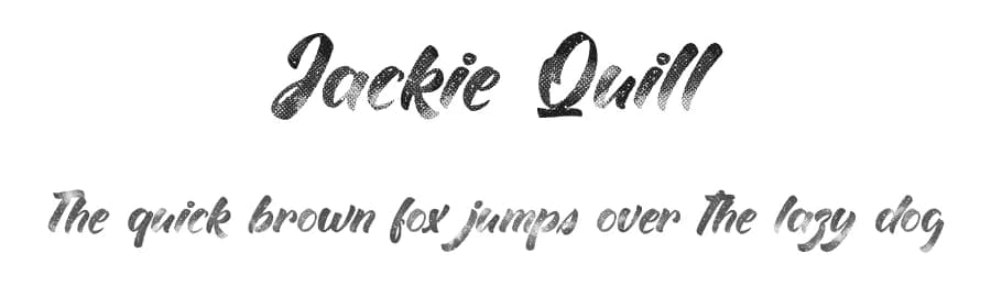 Jackie Quill by Typhoon Type - Suthi Srisopha — Script Handwritten Font