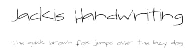 Jackis Handwriting by Jacki Gil — Script Handwritten Font — thumbnail 1
