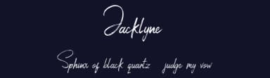 Jacklyne by hustletter — Script Handwritten Font — thumbnail 2