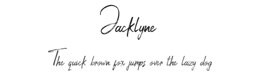 Jacklyne by hustletter — Script Handwritten Font